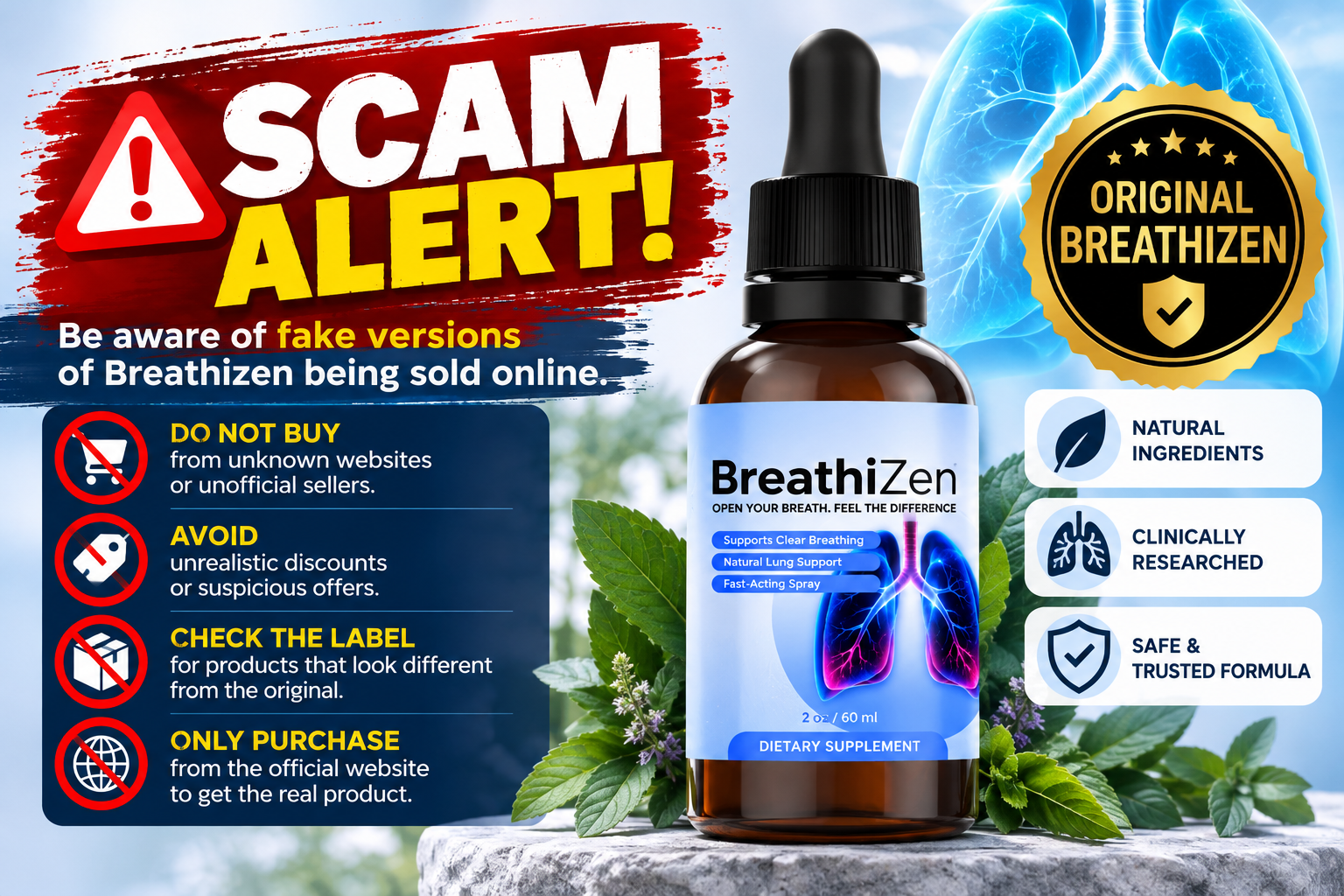 BreathiZen counterfeit warning